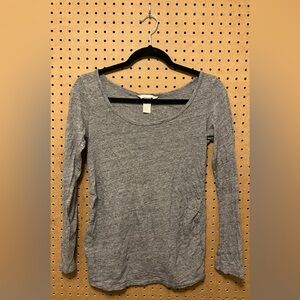 H&M Mama Maternity Long-sleeved Tee Grey Small